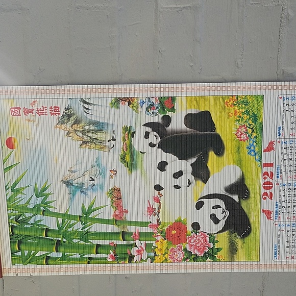 2021 Panda Calendar From Ming Garden New Orleans 2021. Reusable In 2027 Or 2038 - Picture 4 of 14